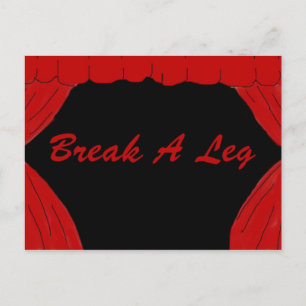 Break A Leg Postcard