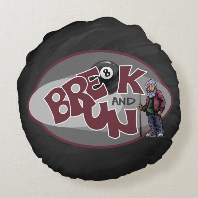 Break and Run Round Cushion (Back)