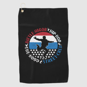 Break Dance Breakdancing Hip-Hop Dancer Boy Golf T Towel