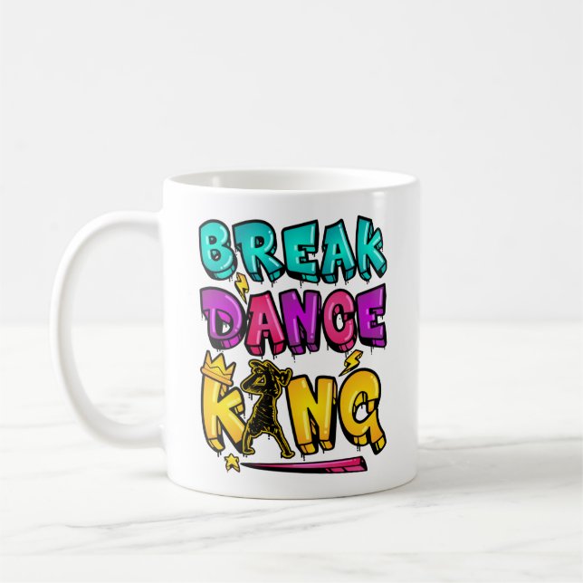Break Dance King Coffee Mug (Left)