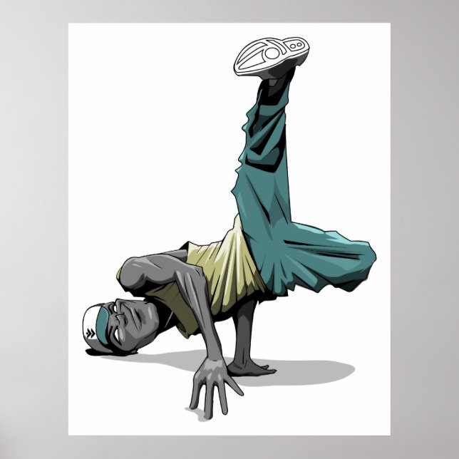 break dance pose poster (Front)