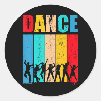 Break Dancing Dance Break Dancers Dance Classic Round Sticker