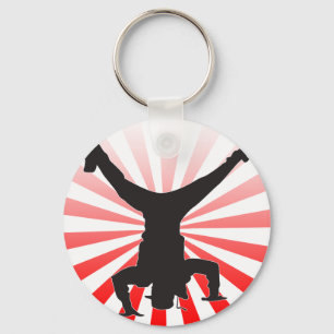 break dancing explosion key ring