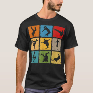 Break dancing shirt Bboy poses Retro Vintage Hip H