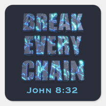 Break every chain christian freedom Bible verse
