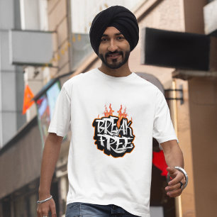 Break Free Graffiti Flame T-Shirt