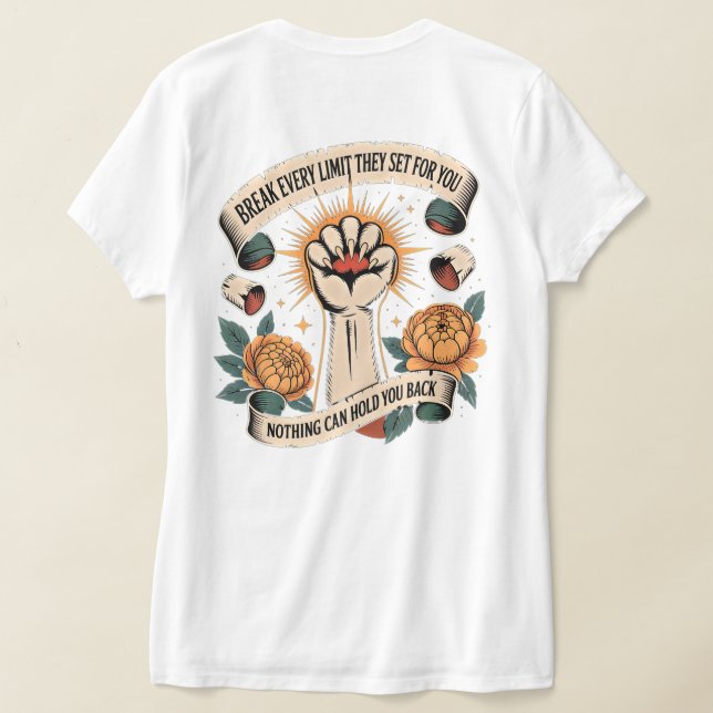 Break Limits Women's Empowerment Tee (Laydown Back)