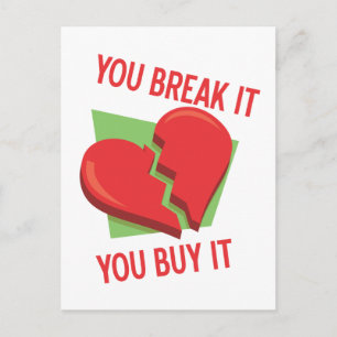 Break My Heart Postcard