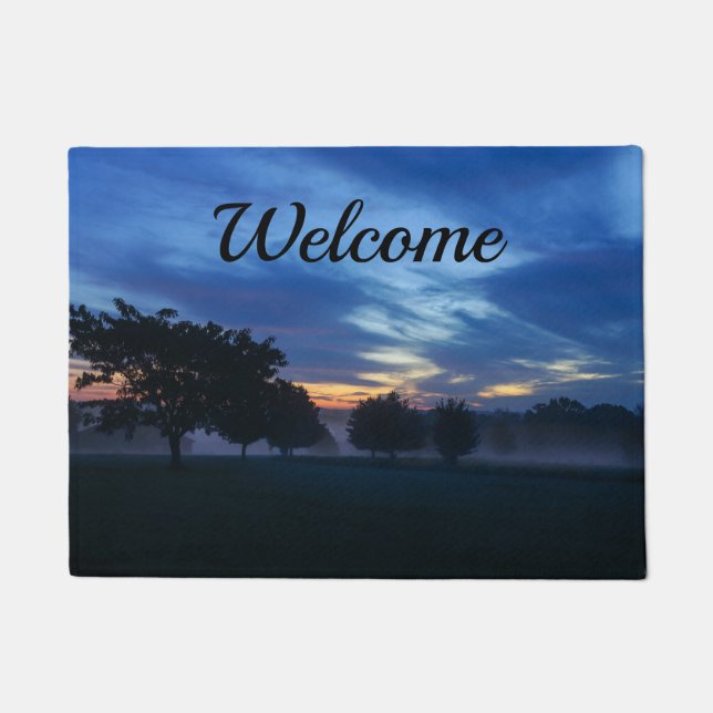 Break Of Dawn And Fog Welcome Doormat (Front)