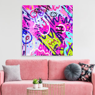 Break Out Star: Abstract Art Canvas Print