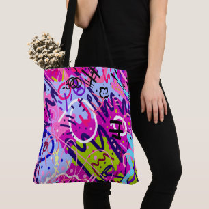Break Out Star: Abstract Art Tote Bag
