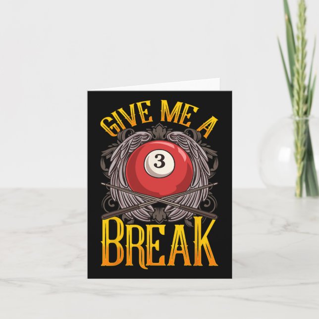 Break Shot Express The Billiards Plea  Card (Front)