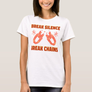 Break Silence Break Chains Mental Health T-Shirt