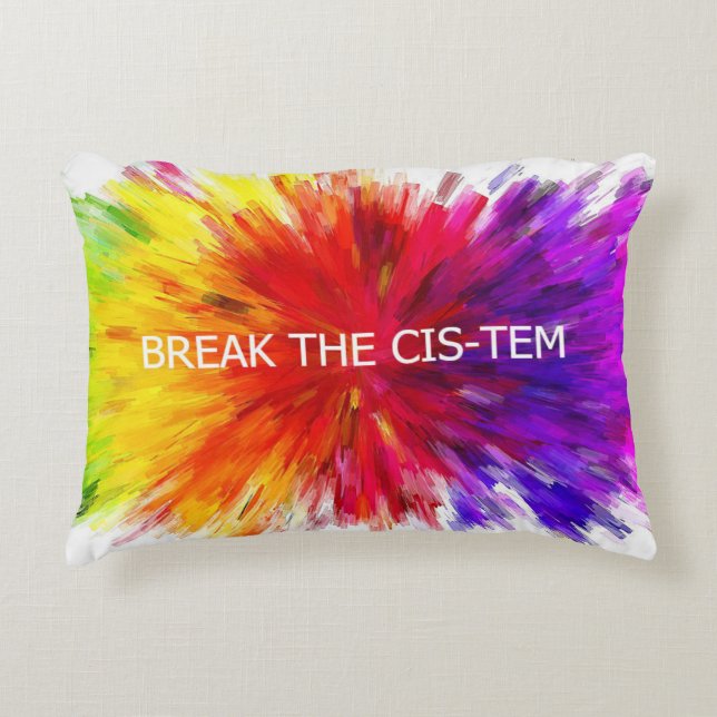 Break the Cis-tem Fleece Blanket Decorative Cushion (Front)