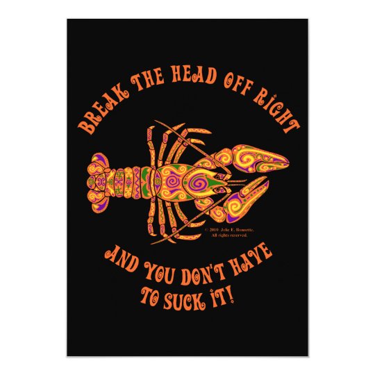 Break the Head Crawfish Invitation