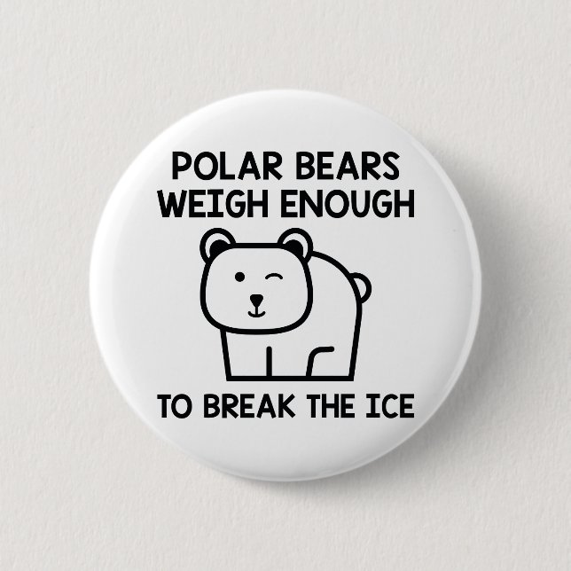 Break The Ice 6 Cm Round Badge (Front)