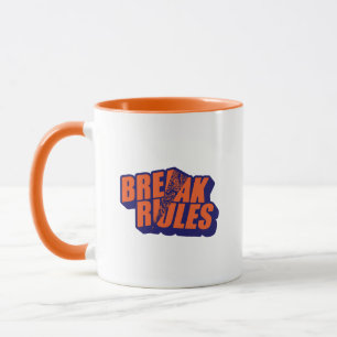 "Break The Rules" Edgy Rebel Quote Mug