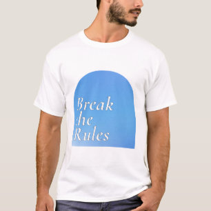 Break the rules sticker, retro typography, T-Shirt