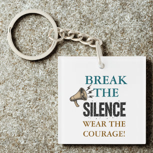 Break the Silence Courage Key Ring