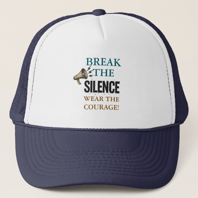 Break the Silence Courage Trucker Hat (Front)