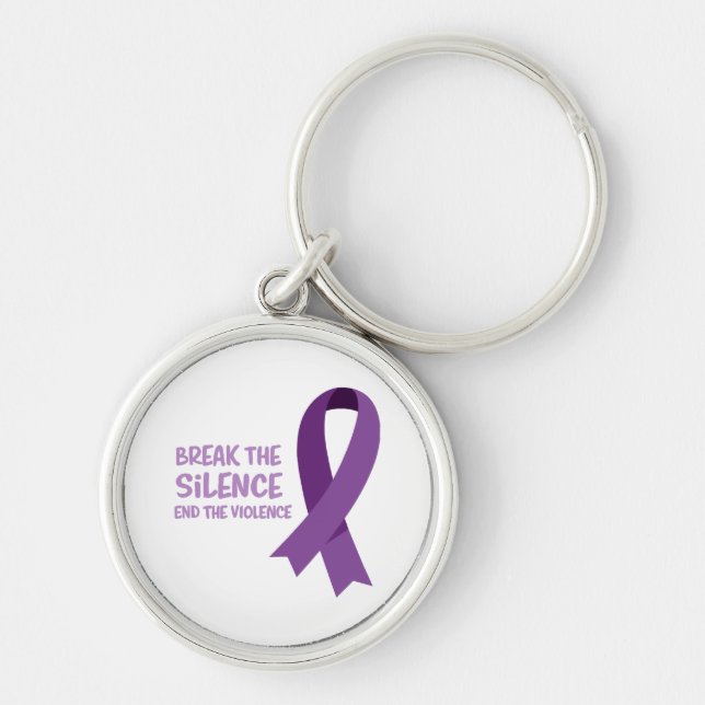 Break The Silence End The Violence Key Ring (Front)