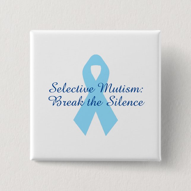 Break the Silence Ribbon 15 Cm Square Badge (Front)