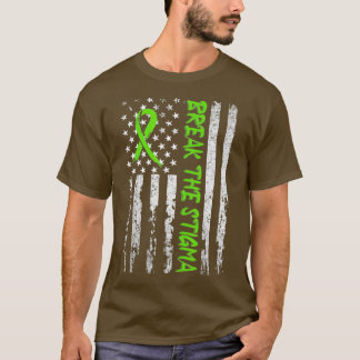 Break The Stigma Green Mental Health Awareness T-Shirt