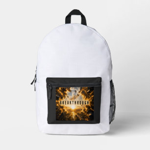 Break Through Those Mental Barriers and Unlock You Printed Backpack