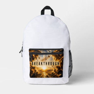 Break Through Those Mental Barriers and Unlock You Printed Backpack