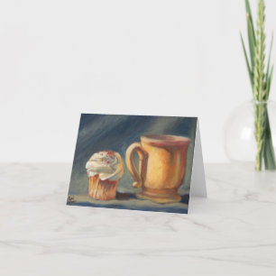"Break Time", a coffee & cupcake greeting card