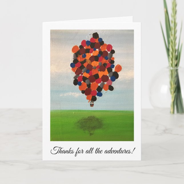 Break-up Card - Thanks for the adventures! (Front)