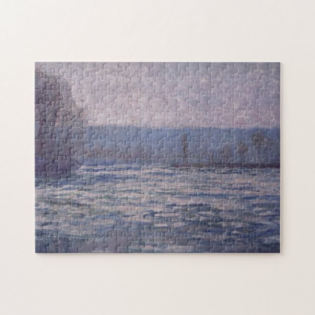 Break-Up of Ice on Seine Bennecourt Monet Fine Art Jigsaw Puzzle (Horizontal)