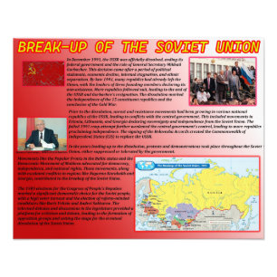Break Up of the Soviet Union Photo Print