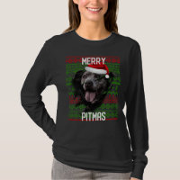 Break Wall Grey Dog Pitbull Christmas Santa Hat
