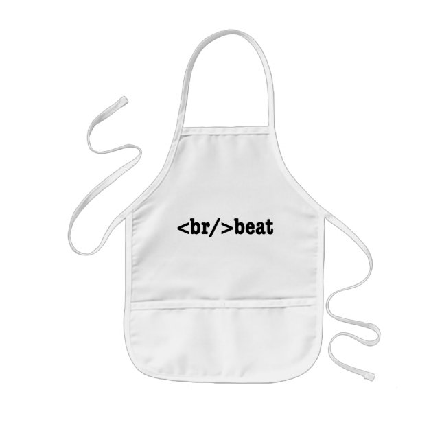 breakbeat HTML Code Kids Apron (Front)