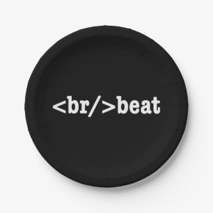 breakbeat HTML Paper Plate