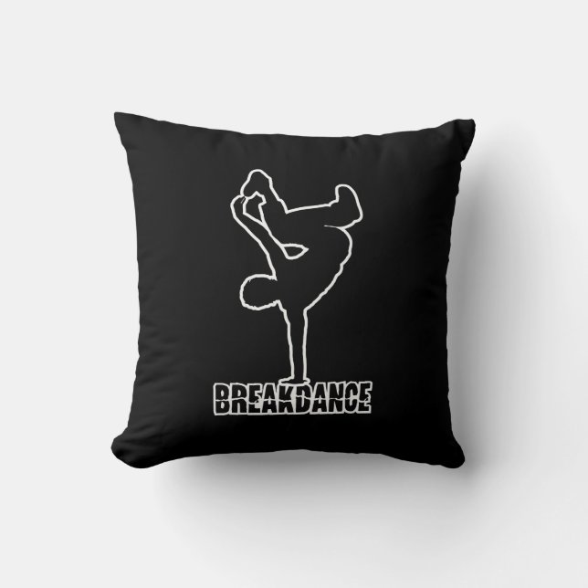 Breakdance custom color throw pillow (Front)