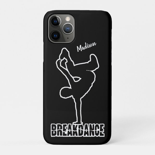Breakdance custom name & colour phone cases (Back)