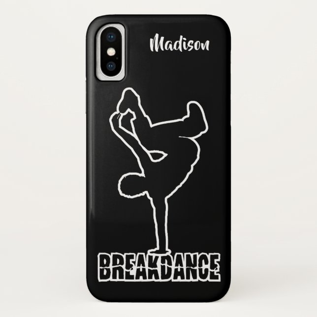 Breakdance custom name & colour phone cases (Back)