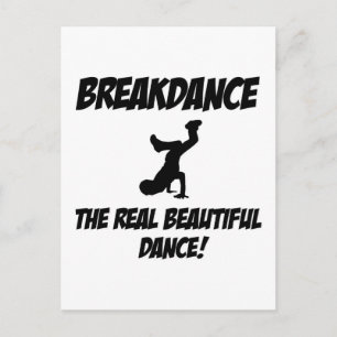 breakdance dance postcard