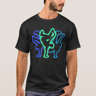 Breakdance Dance Silhouettes Men Kids Boys Breakda T-Shirt
