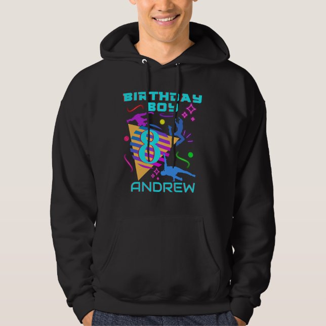 Breakdance Hip Hop Dance Birthday Boy Matching Hoodie (Front)