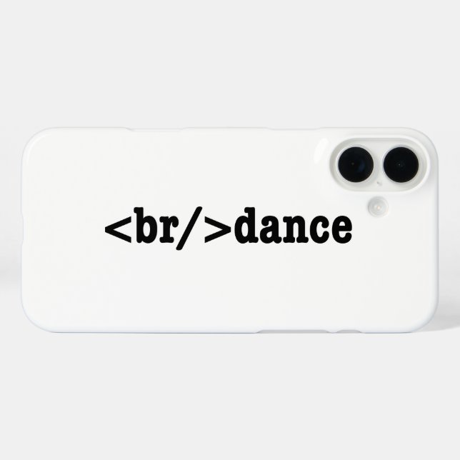 breakdance HTML Code Case-Mate iPhone Case (Back (Horizontal))