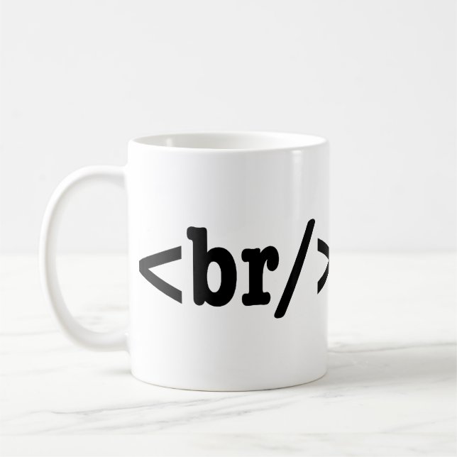breakdance HTML Code Coffee Mug (Left)