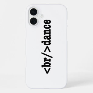 breakdance HTML Code iPhone 16 Plus Case