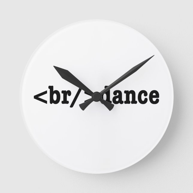 breakdance HTML Code Round Clock (Front)