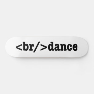 breakdance HTML Code Skateboard