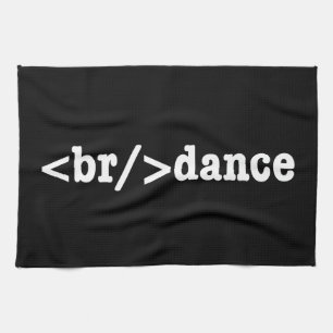 breakdance HTML Code Tea Towel