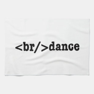 breakdance HTML Code Tea Towel