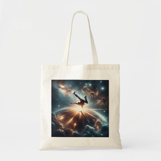 Breakdance meets the Universe Tote Bag (Front)